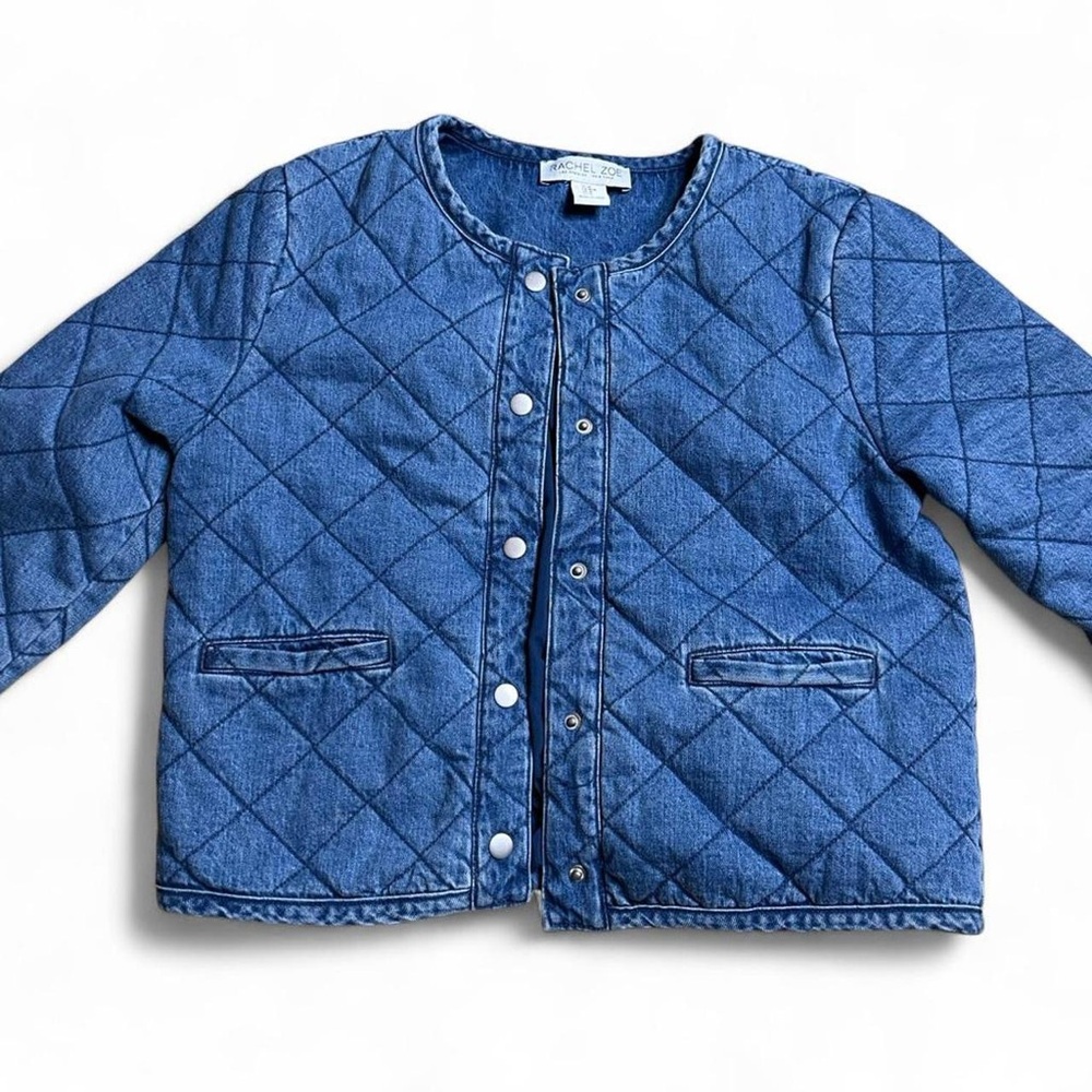Rachel Zoe Quilted Denim Jacket